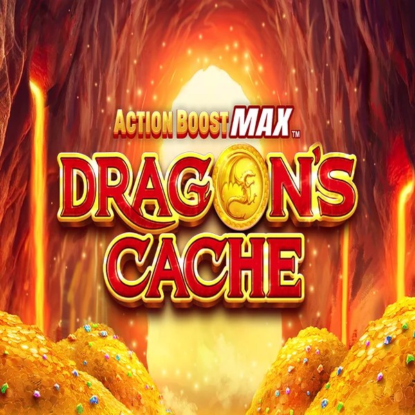 Action Boost Max Dragon's Cache logo – Slots by SpinPlay Games at VipLuck Casino