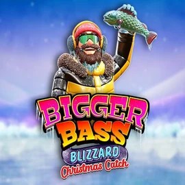 Bigger Bass Blizzard Christmas Catch slot logo by Pragmatic Play at VipLuck Casino