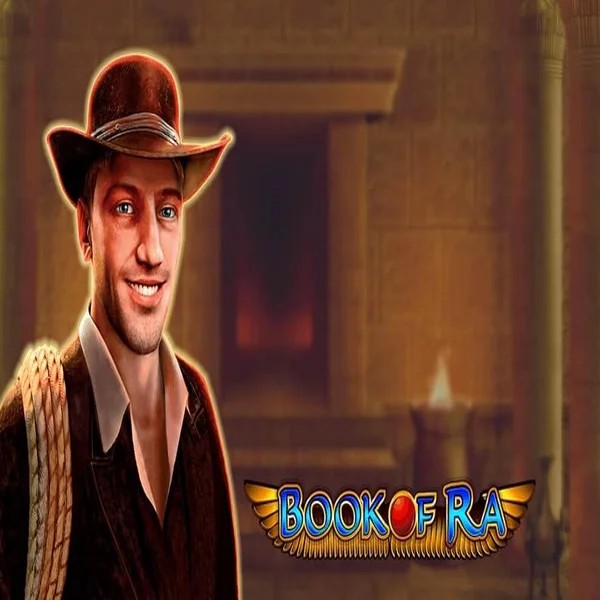 Book of Ra slot icon by Greentube, available at VipLuck Casino