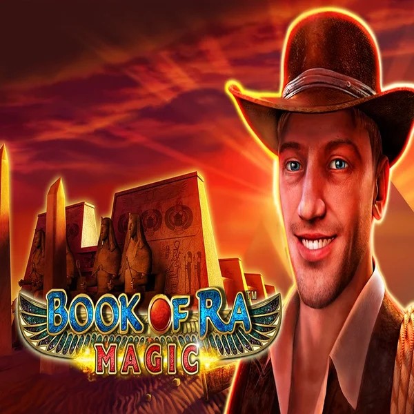 Book of Ra Magic logo by Greentube at VipLuck Casino