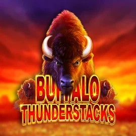 Buffalo Thunderstacks online game logo by Amatic Industries on vipluckcasinoo.com