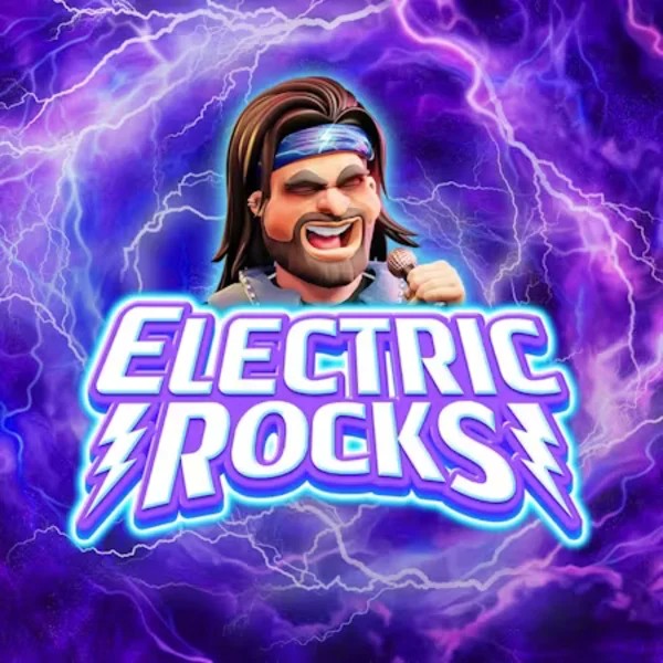 Electric Rocks slot logo by Inspired Gaming at VipLuck Casino