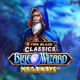 Play Fire Blaze Blue Wizard Megaways slot by Rarestone Gaming on vipluckcasinoo.com
