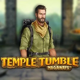 Temple Tumble Megaways online game logo by Relax Gaming on vipluckcasinoo.com