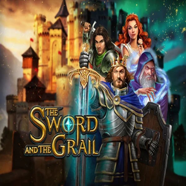 Official Slots logo: The Sword and the Grail by Play'n GO at VipLuck Casino