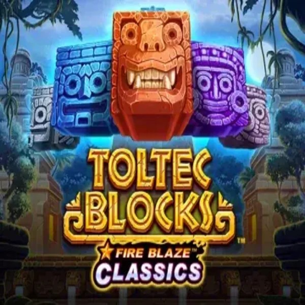 Official Slots logo: Fire Blaze: Toltec Blocks by Rarestone Gaming at VipLuck Casino
