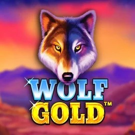 Wolf Gold slot logo by Pragmatic Play at VipLuck Casino